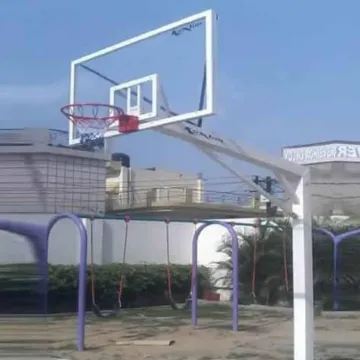 BASKETBALL POST SET FIXED 6